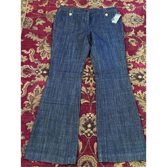 INC International Concepts NWT Dark Blue Indigo Dress Jeans Size 8 - Picture 1 of 4